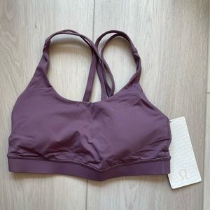BNWT Lululemon Energy Bra in purple plum size 6 small